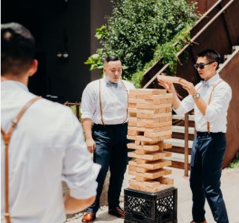 Jenga at Wedding